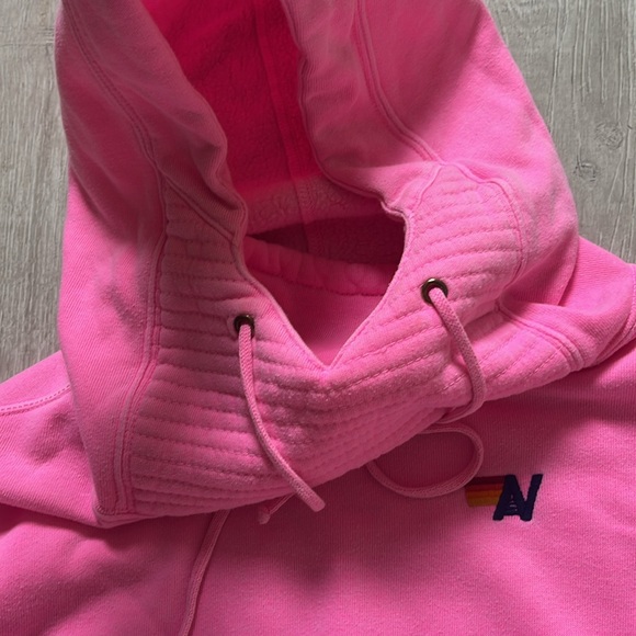 AVIATOR NATION SOLD OUT CLASSIC STYLE SZ M PINK HOODIE WONDERFUL USED CONDITION - Picture 11 of 12